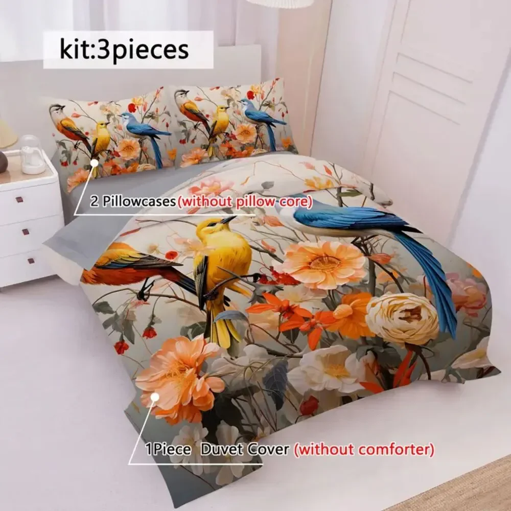NIB GORGEOUS DETAILED Duvet with 2 pillow cases King Sizw 103.94